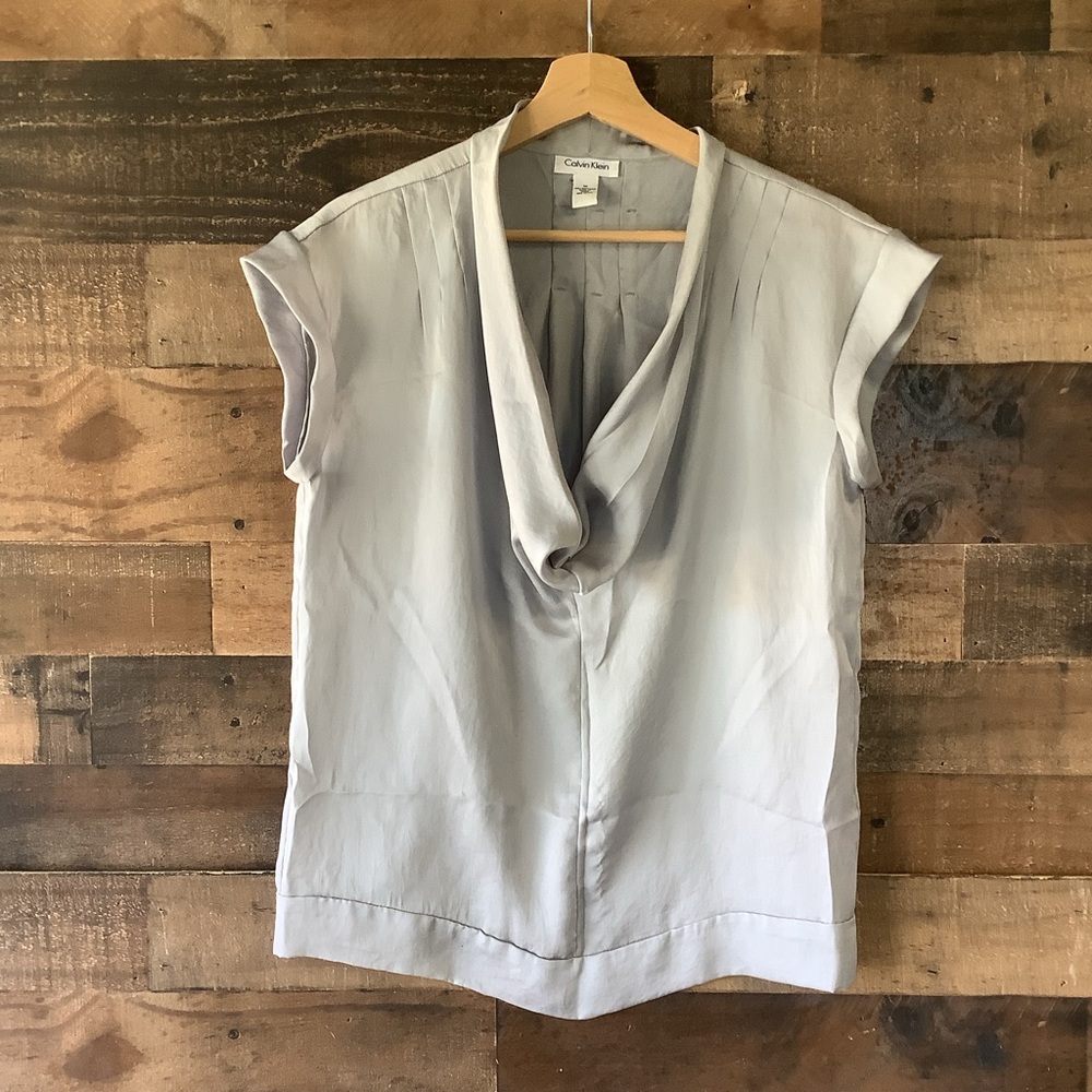 Silver Calvin Klein Blouse